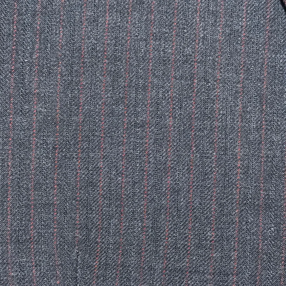 Vtg Sullivan Woolley Savile‎ Row Bespoke Blazer Mens 38 Gray Red Pinstripe Wool